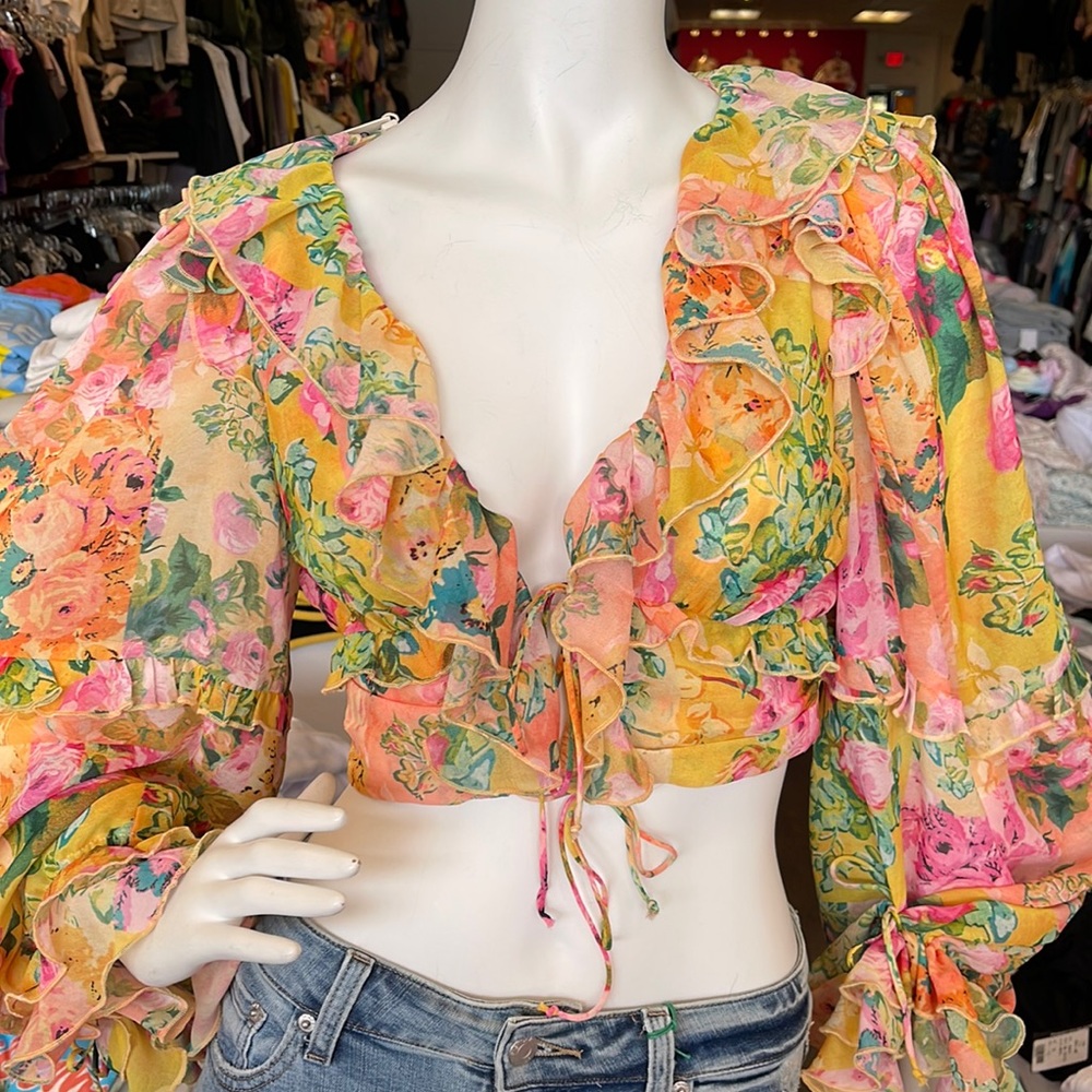 SOLD for the love and lemons floral top